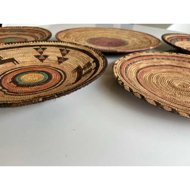 Vintage African Woven Plates For Sale In Miami - Image 6 of 11
