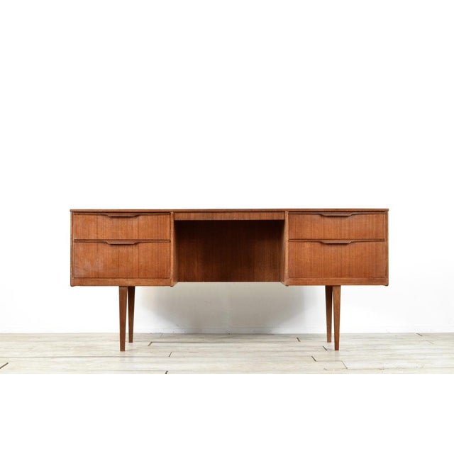 Wood Teak Desk by Frank Guille for Austinsuite, 1960s For Sale - Image 7 of 8