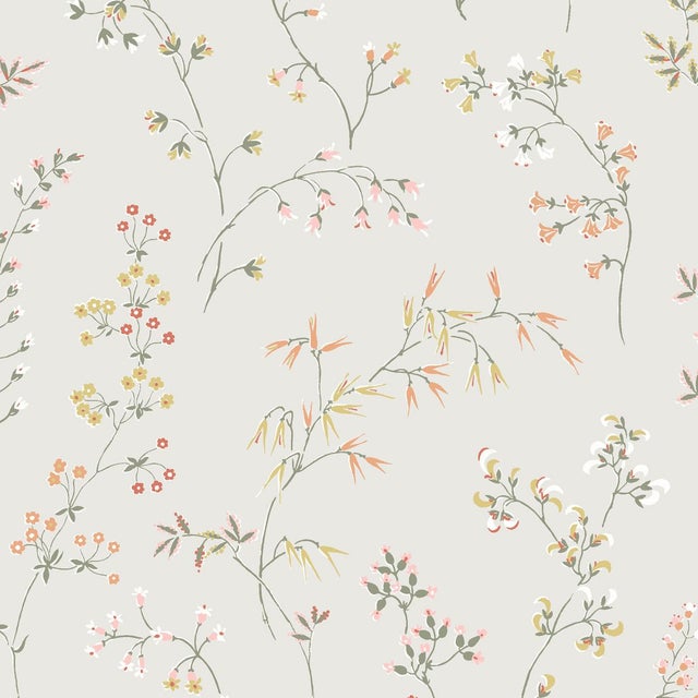 Sample - Borastapeter Gråäng Wallpaper in Bone For Sale