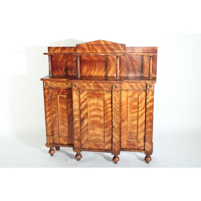 Neoclassical 19th Century Neo Classical Maple Chiffonier For Sale - Image 3 of 13