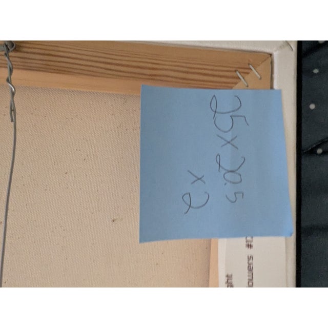 Primitive Futurism "Celestial Sunflowers" Oil Painting by Artist John Carnright For Sale - Image 10 of 11