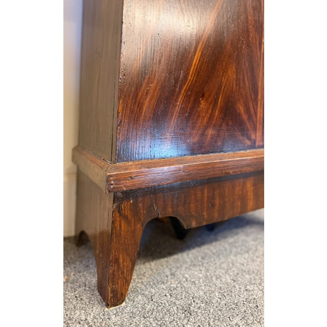 Late 19th Century French Comtoise Morbier Tall Case Clock, Faux Grained Rosewood Over Pine, Circa 1860 For Sale - Image 9 of 15