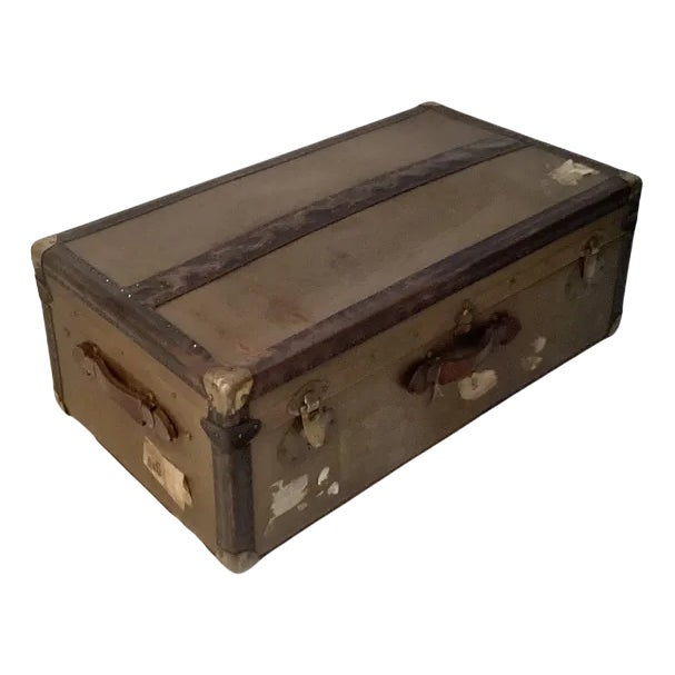 Vintage Trunk Travel Box, 1920 For Sale