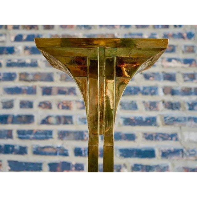 Art Deco Art Deco Brass Torchiere For Sale - Image 3 of 7