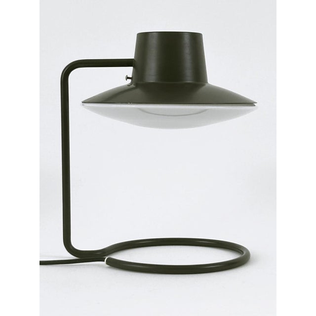 Early Dark Brown Oxford Table Lamp by Arne Jacobsen for Louis Poulsen, 1960s For Sale - Image 15 of 18