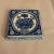 Chinese blue and white porcelain stand with floral decoration. Egg and dart border. Great for displaying a piece of...