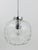 Large Bubble Melting Glass and Chrome Globe Pendant Lamp, Germany, 1970s For Sale - Image 16 of 18