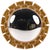 Glass A Yellow Glass and Resin Convex Mirror, in the Manner of Line Vautrin. Contemporary. For Sale - Image 7 of 7