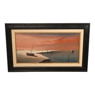 John Stancin Surrealist Oil Painting, Deserted For Sale