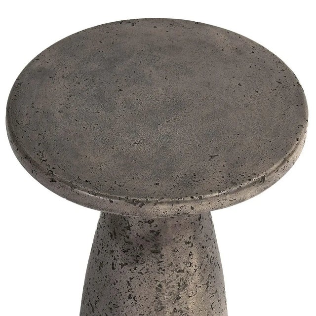 Outdoor Indoor Grey Cement Side Table Chairish