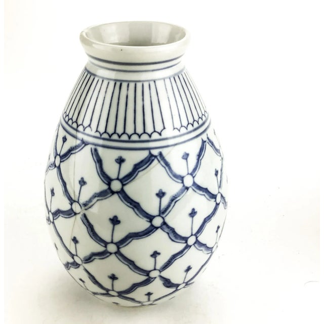 Shabby Chic Antique Porcelain Bud or Flower Vase Thailand For Sale - Image 3 of 9