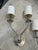 Contemporary Pair of Vintage Silver Wall Sconces For Sale - Image 3 of 10