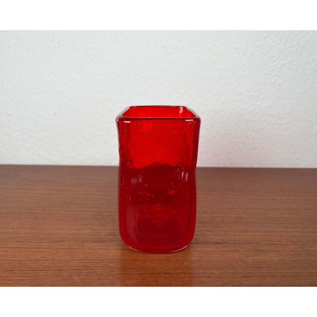 Mid-Century Modern Scandinavian Glass Vase, 1960s For Sale - Image 10 of 16