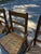 1970s Collection of Short Wooden Ladder Back Chairs- Set of 3 For Sale - Image 10 of 11