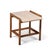 Dux Style Mid Century Travertine and Oak Side End Tables - Pair For Sale - Image 10 of 11