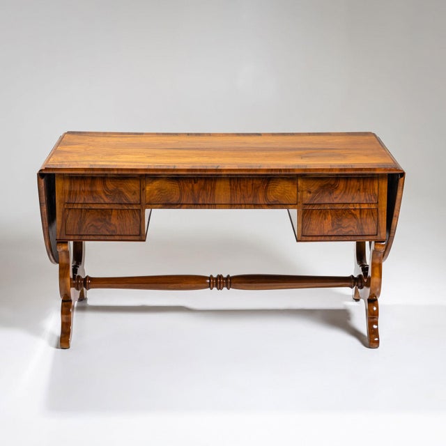Biedermeier Writing Table, 1830 For Sale - Image 6 of 15