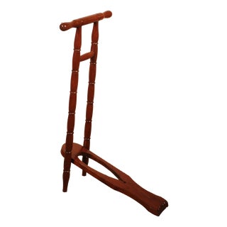 Antique Mahogany Boot Jack, 1800s For Sale