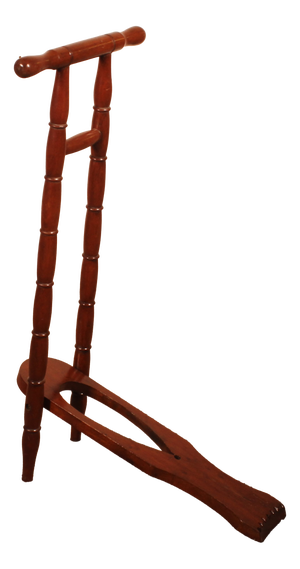 Antique Mahogany Boot Jack, 1800s