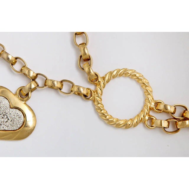 Italian 1980s Italian Heart Belt For Sale - Image 3 of 7
