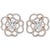1 Carat Each Sapphire Diamond Flower/Cluster Earring 14 Karat Rose Gold For Sale - Image 18 of 18