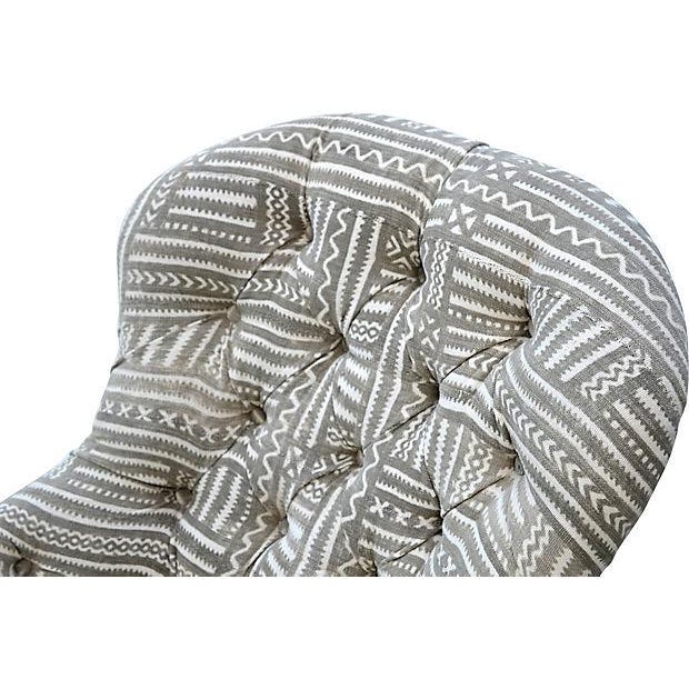 African Mudcloth Upholstered Chair Chairish