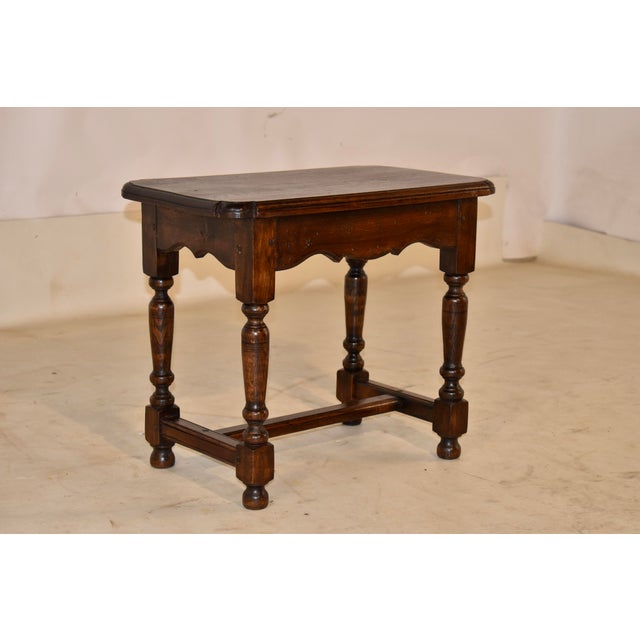 19th Century English Oak Stool For Sale - Image 4 of 10