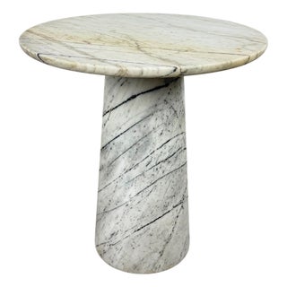 Vintage Marble Side Table, 1980s For Sale