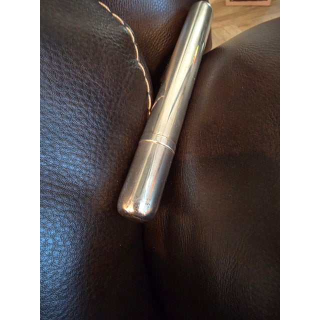 Metal Vintage Sterling Silver Cigar Holder For Sale - Image 7 of 8
