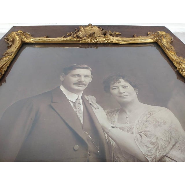 Wood Antique Gilt Photo Frame For Sale - Image 7 of 18