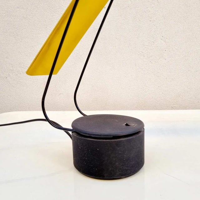 Black Mid-Century Modern Table Lamp by Mario Barbaglia & Marco Colombo for Paf Studio Milan, Italy, 1980s For Sale - Image 8 of 13