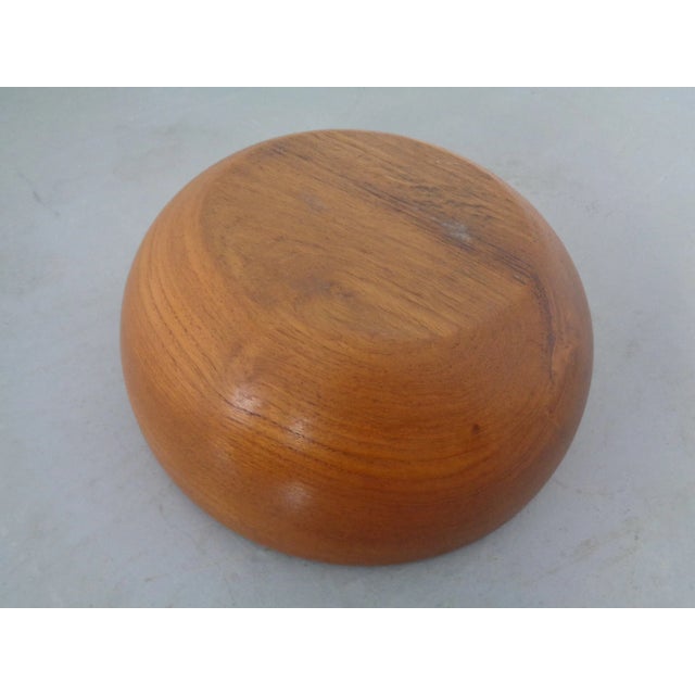 Mid-Century Danish Solid Teak Bowls, 1960s, Set of 2 For Sale - Image 11 of 13