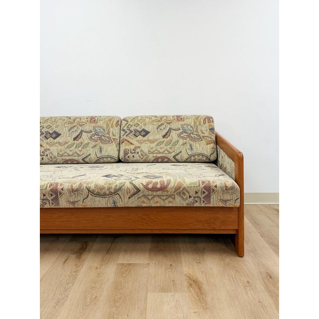 Mid 20th Century Vintage Sleeper Sofa Hestbæk Style Danish MCM Teak Convertible Daybed Pullout Couch For Sale - Image 5 of 17