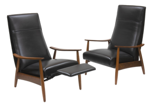 Pair of Milo Baughman "Recliner 74" Chairs for Thayer Coggin