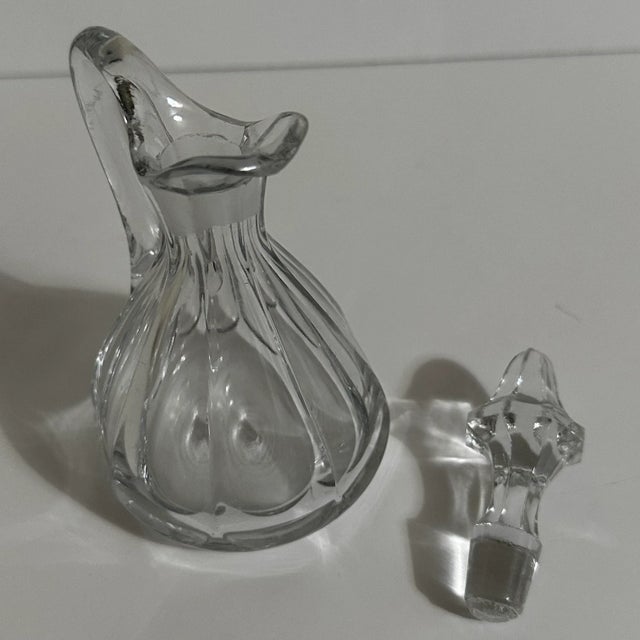 Mid 20th Century Vintage 1900s Glass Cruet With Stopper For Sale - Image 5 of 7