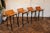 Set of Six Mid-Century Modern Oak & Steel Bar Stools, 1960s For Sale In Los Angeles - Image 6 of 18