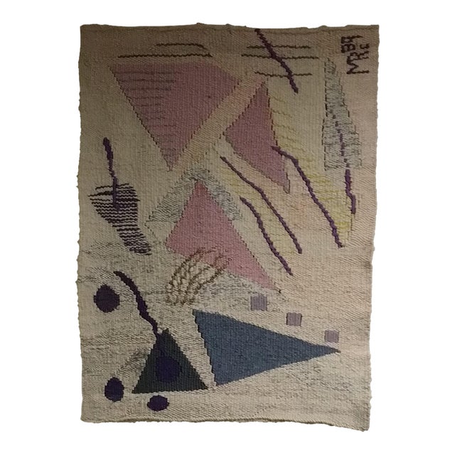Late 20th Century Triangle II of the Law of Three Series of Hand Woven Tapestries For Sale