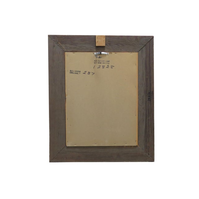 Wood 1950s Etta Benjamin Cien Original Oil on Board Parisian Street Scene For Sale - Image 7 of 7