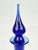 Glass Vintage Blenko Glass Mid-Century Modern Cobalt Blue Art Glass Decanter With Stopper For Sale - Image 7 of 9