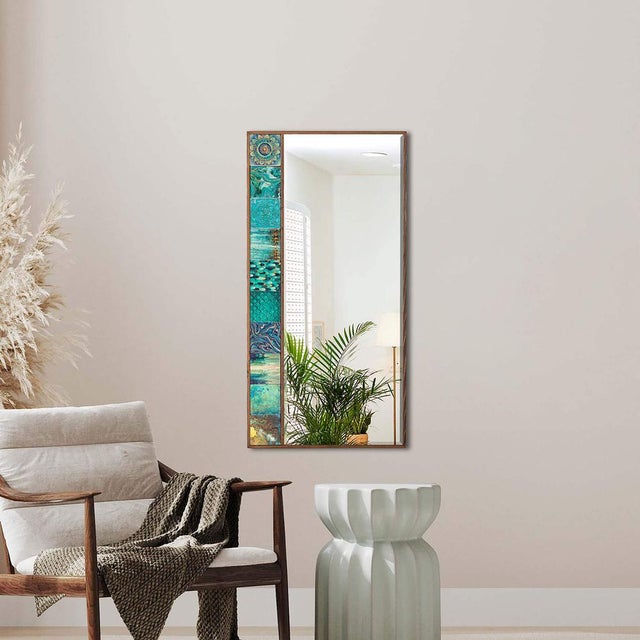 Transform your living space into a sanctuary of artistry with our collection of handmade tile mirrors, hailing from the...