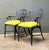 Mid-Century Modern After Veneman Aluminum Armchairs in Ralph Lauren “Salt Marsh” - Pair For Sale - Image 3 of 18