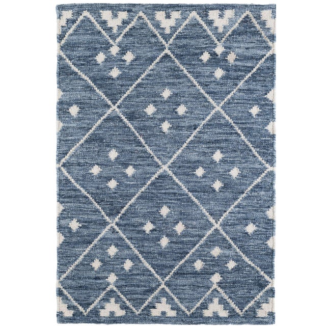 Dash & Albert by Annie Selke Kota Indigo Woven Wool Rug, 3' x 5' For Sale In Boston - Image 6 of 6