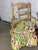 1950s 1950s Spring Loaded Cricket Rocker Chair Upholstered in a Spring Bulbs Botanical Print For Sale - Image 5 of 5