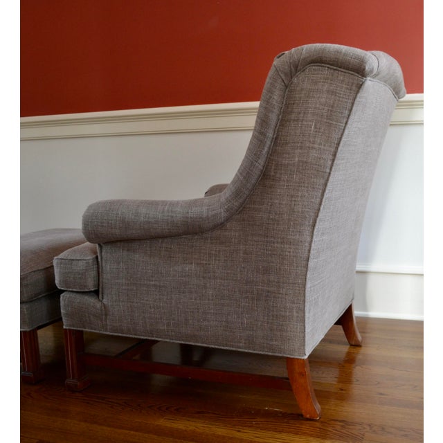 Hickory Chair James River Marlborough Leg Lounge Chair & Ottoman 2