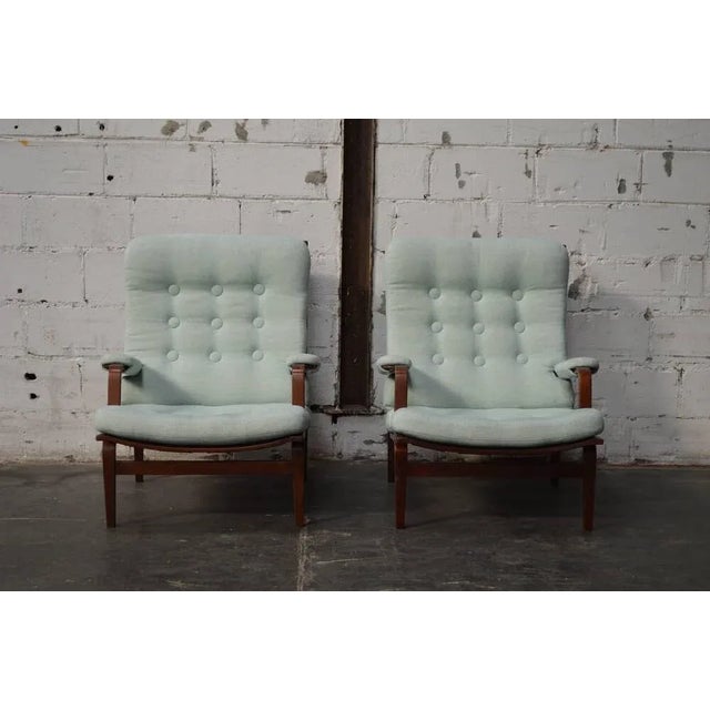 Pair of vintage high back Ingrid Lounge Chairs chairs by the late great Bruno Mathsson (1907-1988) for the venerable...