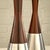 Rosewood and Aluminum Table Lamps from Bergboms, Sweden, 1950s, Set of 2 For Sale - Image 6 of 13
