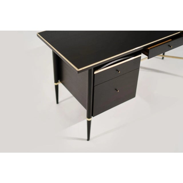 Ebonized Mahogany Desk by Paul McCobb, Connoisseur Collection, C. 1950s For Sale - Image 11 of 12