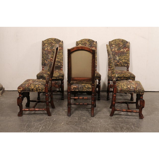 Wood Early 20th Century French Renaissance Style Side Chairs - Set of 6 For Sale - Image 7 of 10