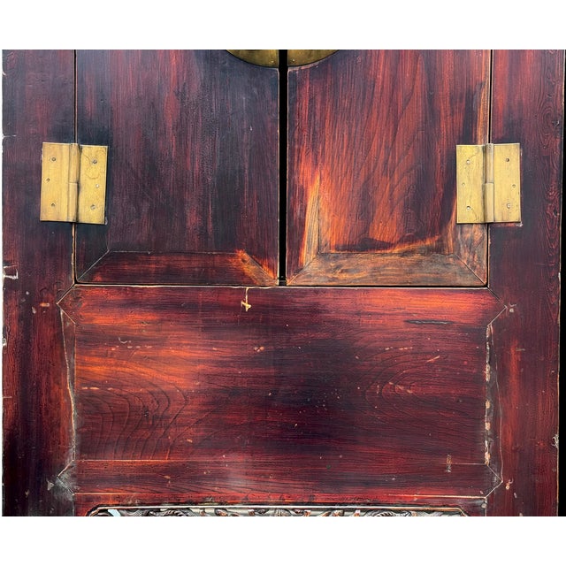 Wood Qing Dynasty Chinese 19th Century Cabinets - A Pair For Sale - Image 7 of 18