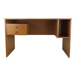 Danish Modern Teak Writing Desk With Two Drawers For Sale