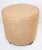 Moroccan Art Deco Style Pouf Upholstered in Gold Fabric Stool For Sale - Image 10 of 11